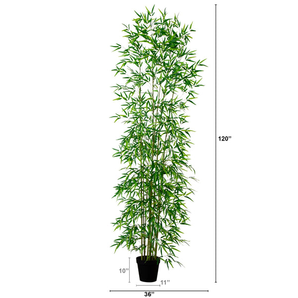 10’ Artificial Green Bamboo Tree