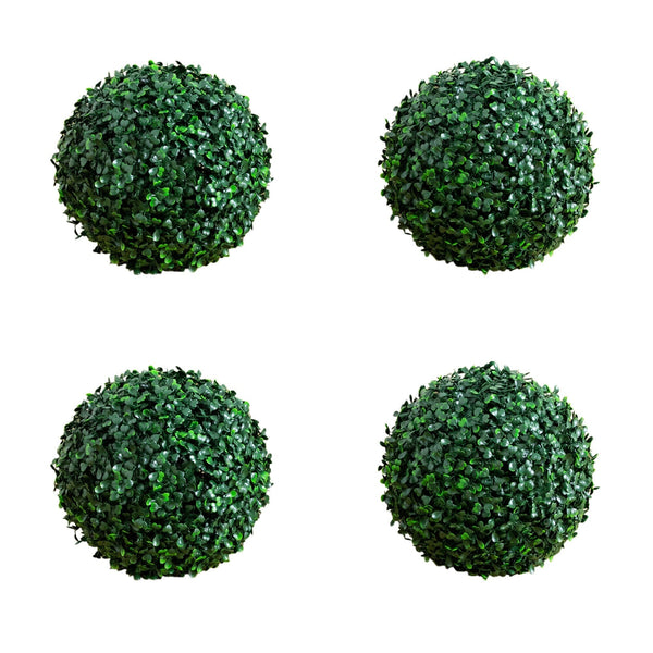 8" UV Resistant Artificial Boxwood Ball (Indoor/Outdoor) - Set of 4