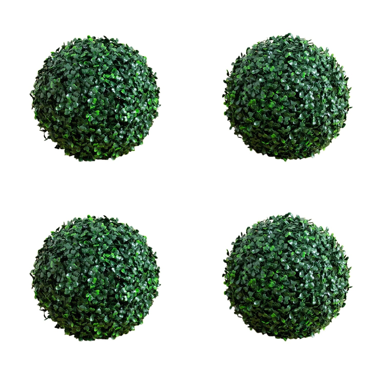 8" UV Resistant Artificial Boxwood Ball (Indoor/Outdoor) - Set of 4