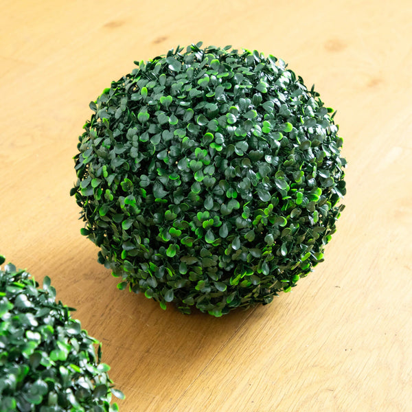 8" UV Resistant Artificial Boxwood Ball (Indoor/Outdoor) - Set of 4