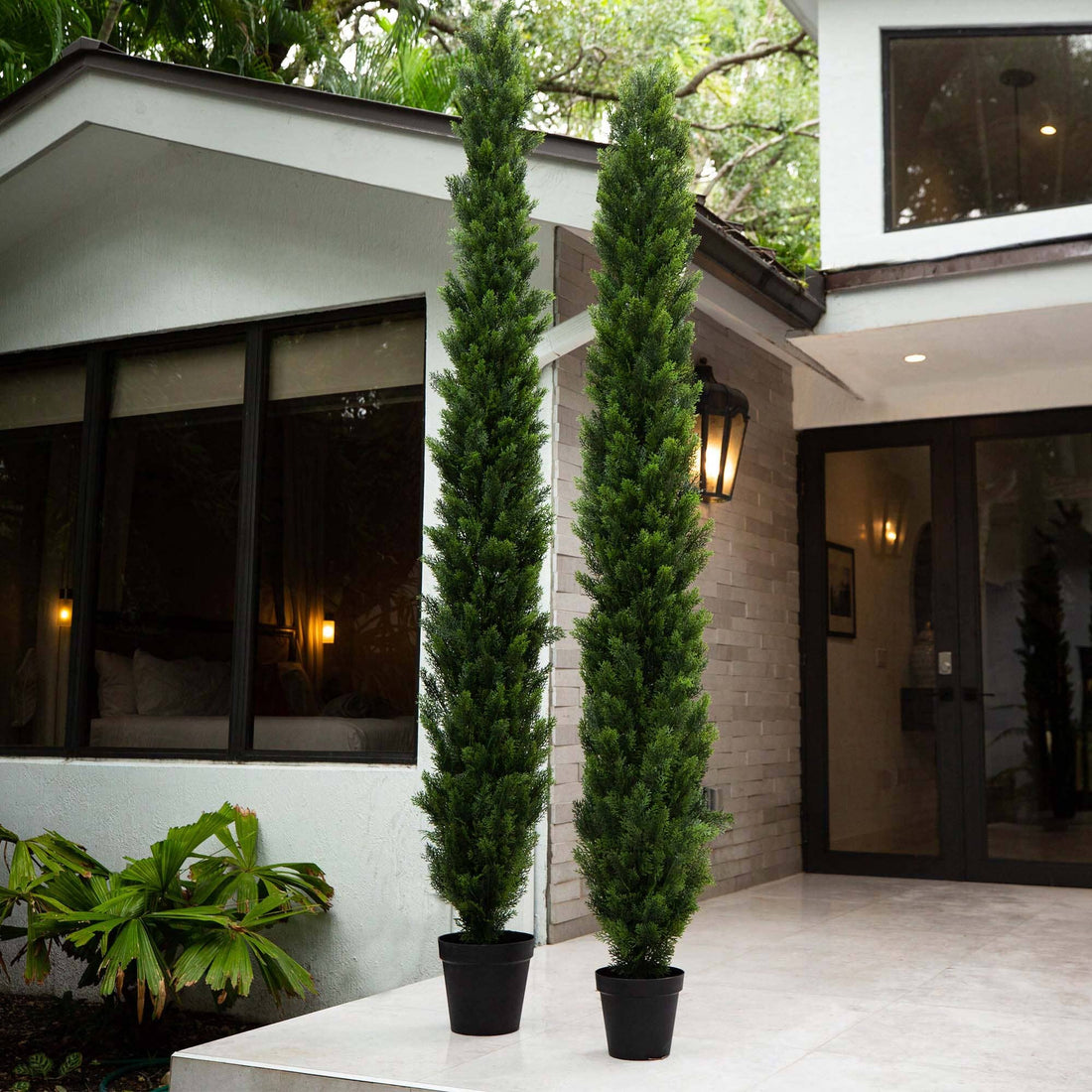 pine tree house plant 10' UV Resistant Artificial Cedar Pine Tree (Indoor/Outdoor)