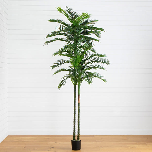 10’ UV Resistant Artificial Double Robellini Palm Tree (Indoor/Outdoor)