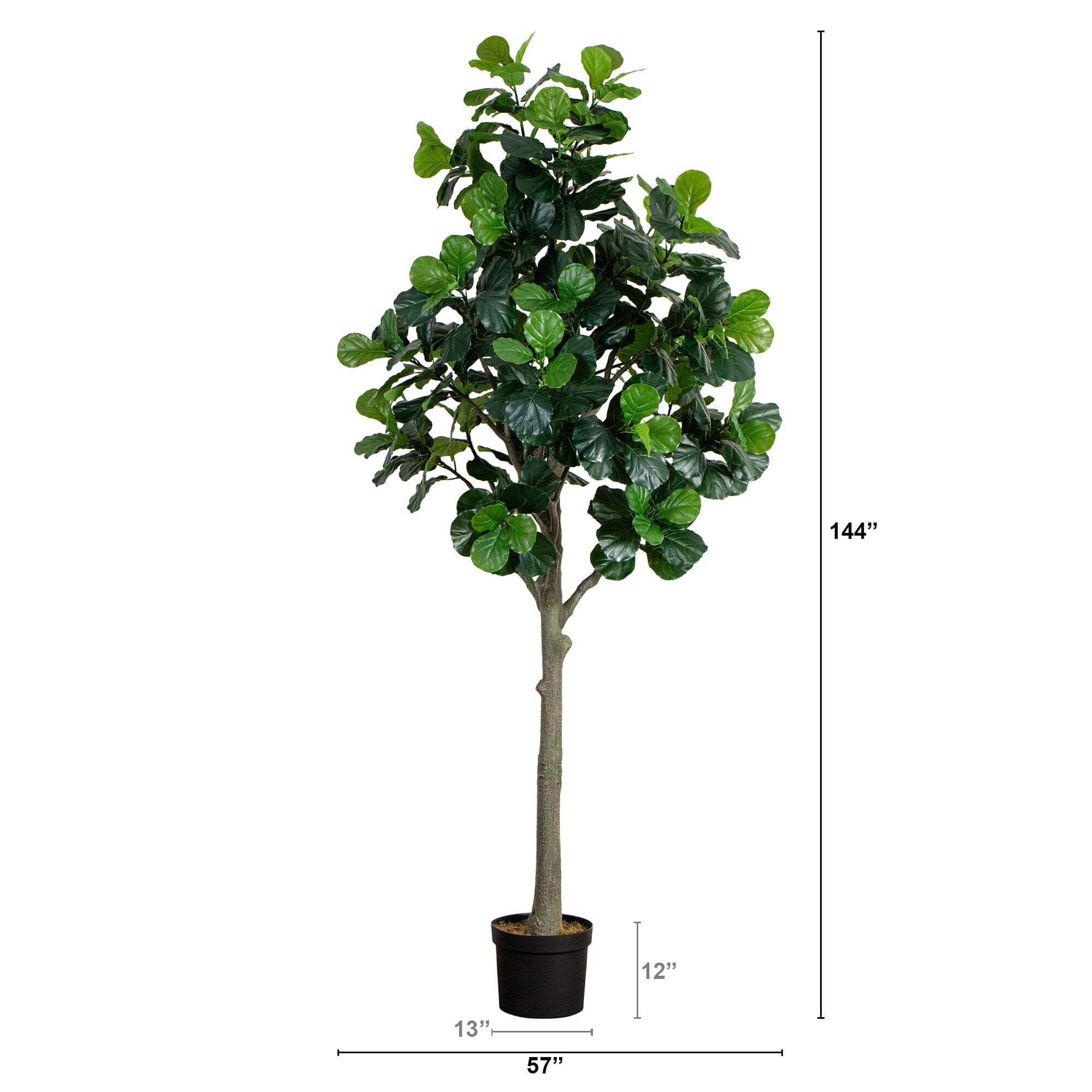 12' Artificial Fiddle Leaf Tree | Nearly Natural