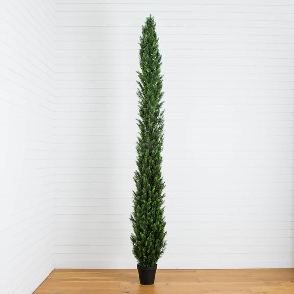 12' UV Resistant Artificial Cedar Pine Tree (Indoor/Outdoor)