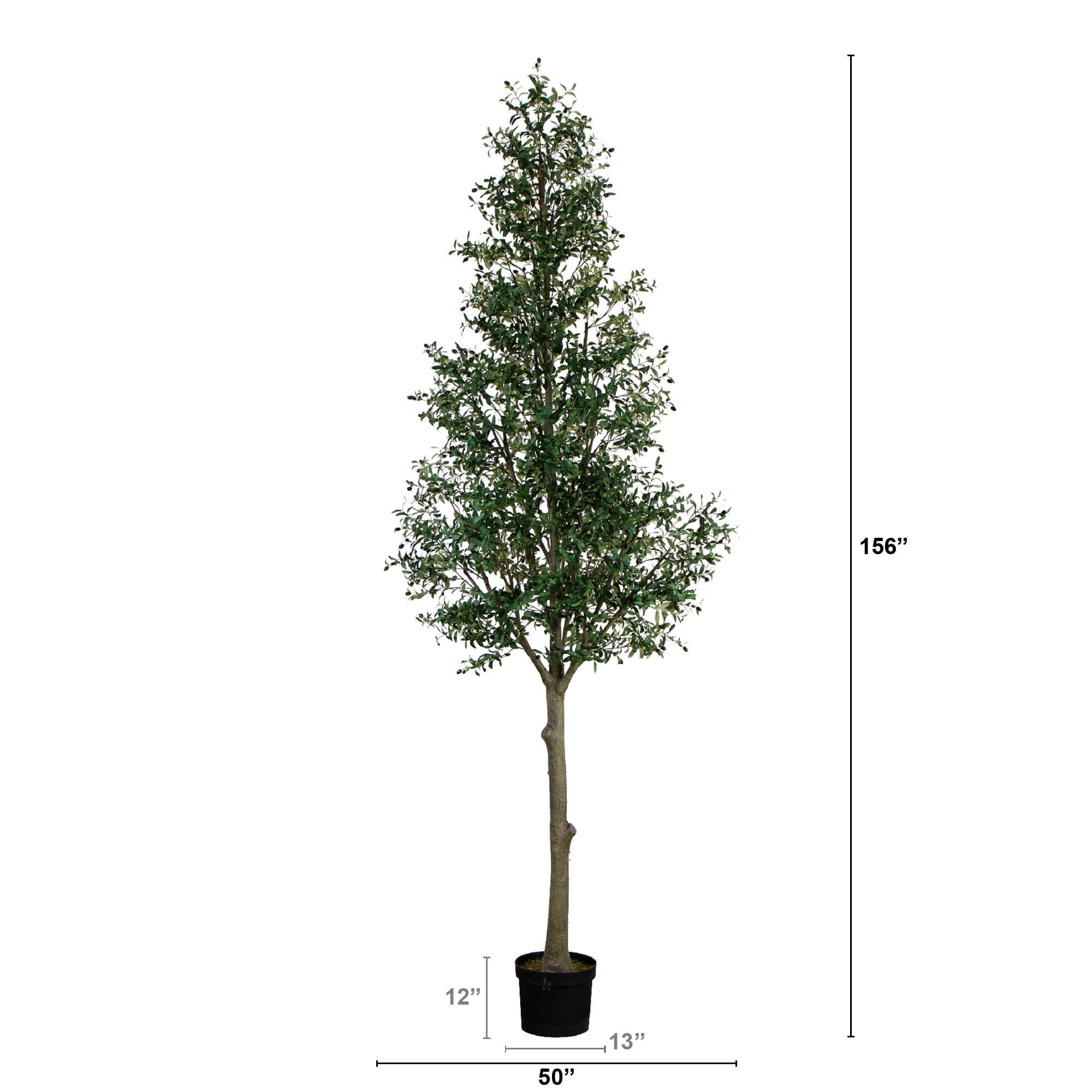 13' Giant Artificial Olive Tree | Nearly Natural