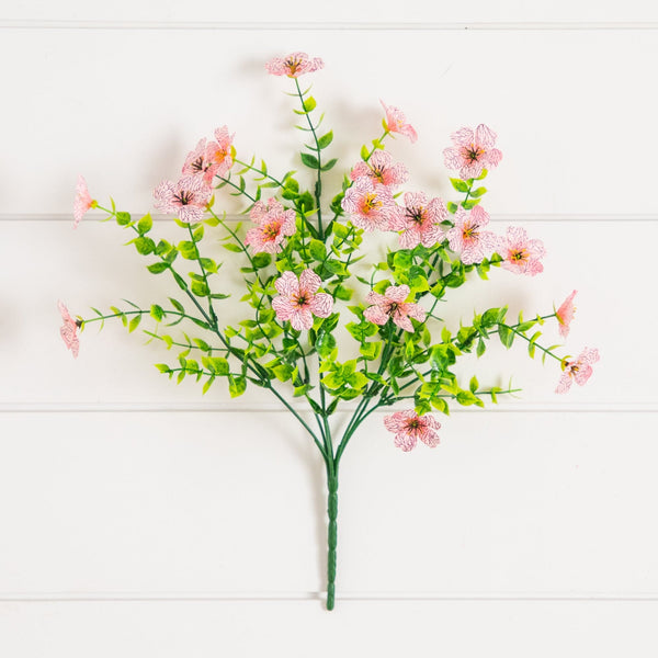 13” UV Resistant Artificial Daisy Bush (Indoor/Outdoor) - Set of 12