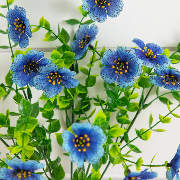 13” UV Resistant Artificial Daisy Bush (Indoor/Outdoor) - Set of 12