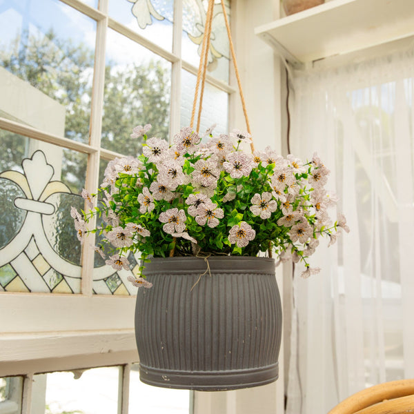 13” UV Resistant Artificial Daisy Bush (Indoor/Outdoor) - Set of 12