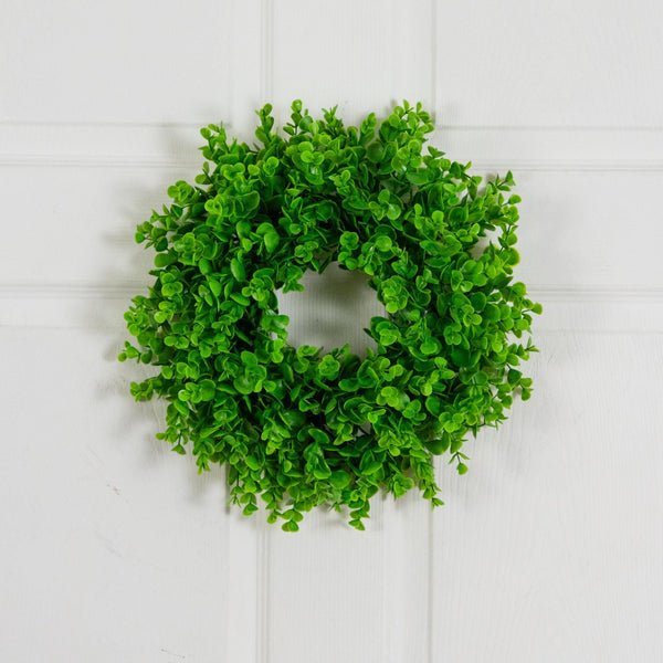 14” Artificial Eucalyptus Wreath - Set of 2
