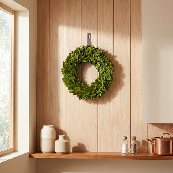 14” Preserved Boxwood Wreath