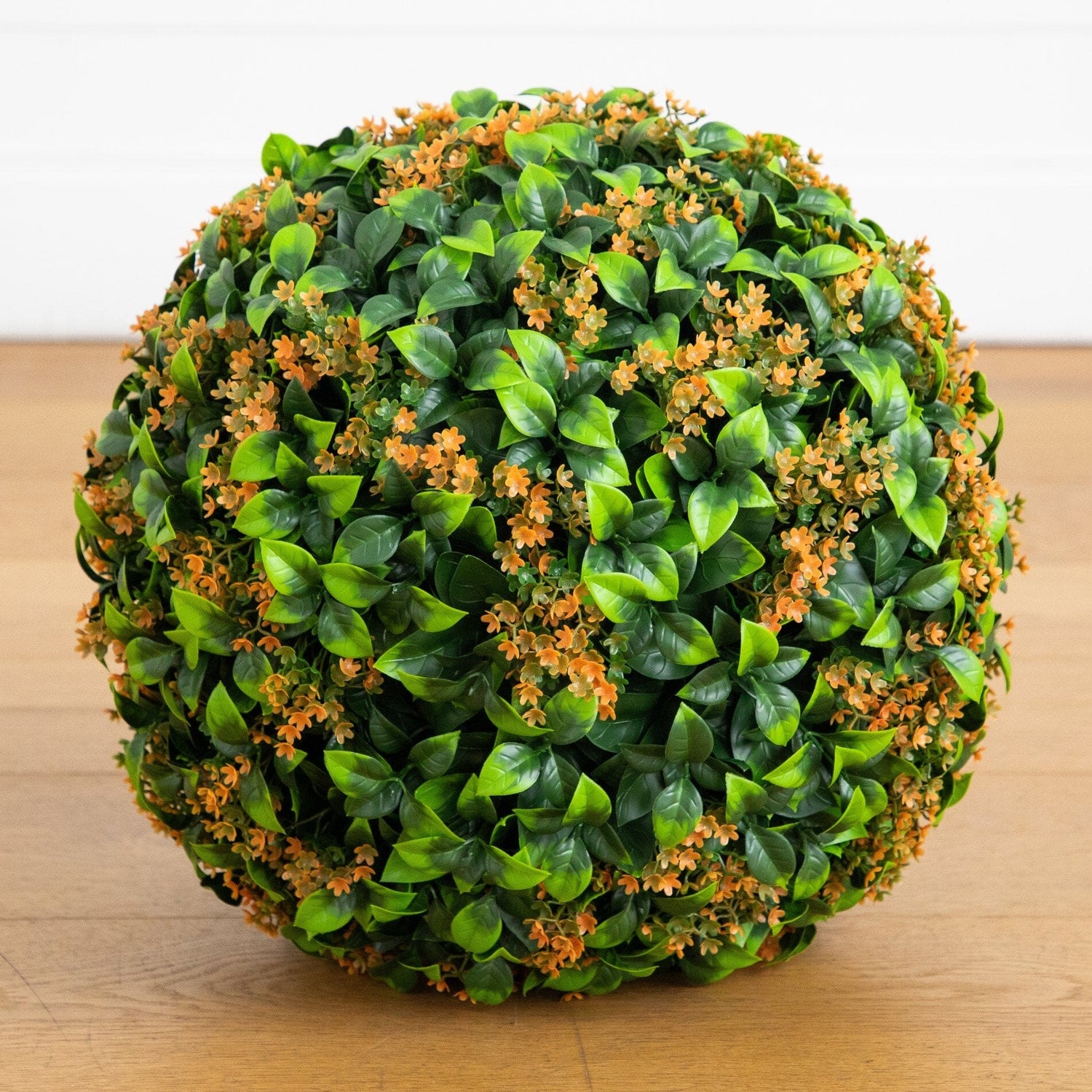14” UV Resistant Artificial Flowering Boxwood Ball (Indoor/Outdoor)