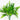 14” UV Resistant Artificial Mixed Greens Bush (Indoor/Outdoor) - Set of 4