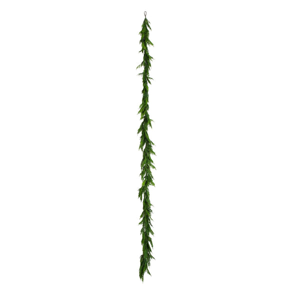 15' Artificial Real Touch Norfolk Island Pine Garland with Natural Look