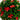 15" UV Resistant Artificial Red Tip Photinia Christmas Hanging Ball with Gold Berries (Indoor/Outdoor)