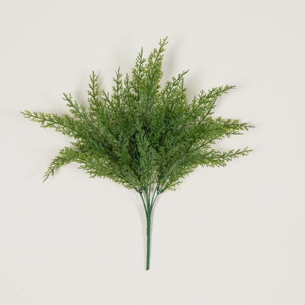 15” UV Resistant Artificial Cedar Bush (Indoor/Outdoor) - Set of 4