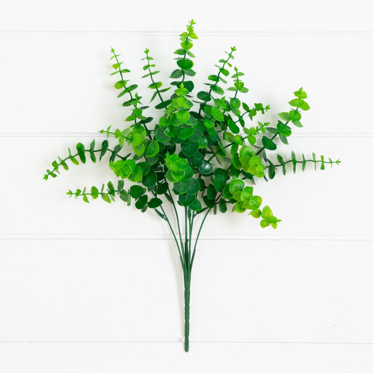 15” UV Resistant Artificial Eucalyptus Bush (Indoor/Outdoor) - Set of 4