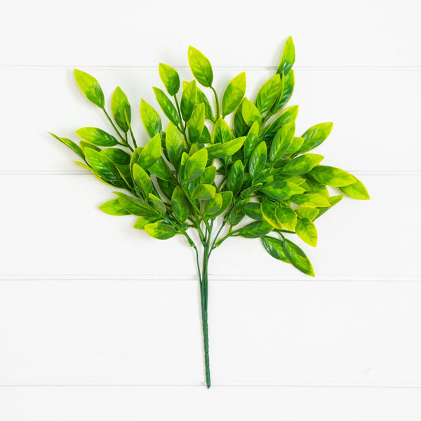 16” UV Artificial Bush Plant -Set of 6