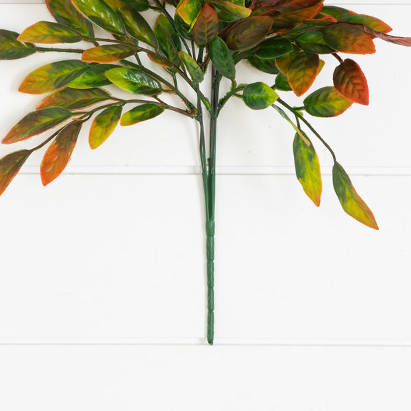 16” UV Artificial Bush Plant -Set of 6