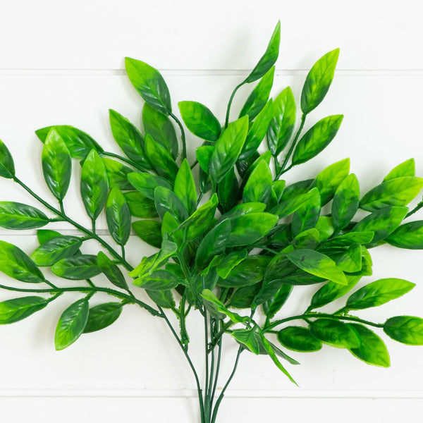 16” UV Artificial Bush Plant -Set of 6