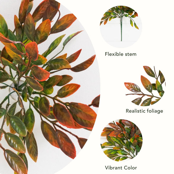 16” UV Artificial Bush Plant -Set of 6