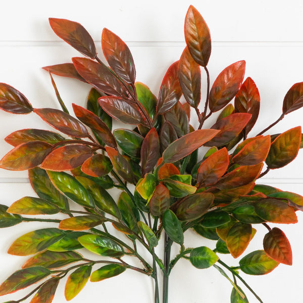 16” UV Artificial Bush Plant -Set of 6