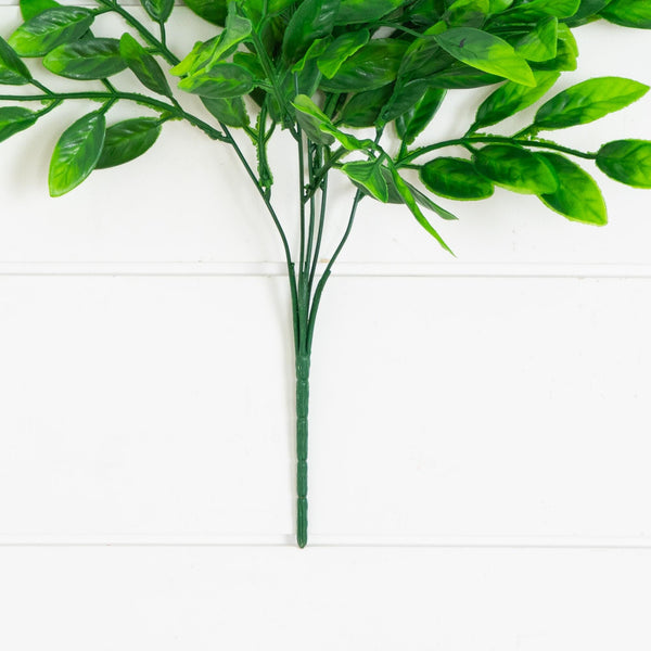 16” UV Artificial Bush Plant -Set of 6