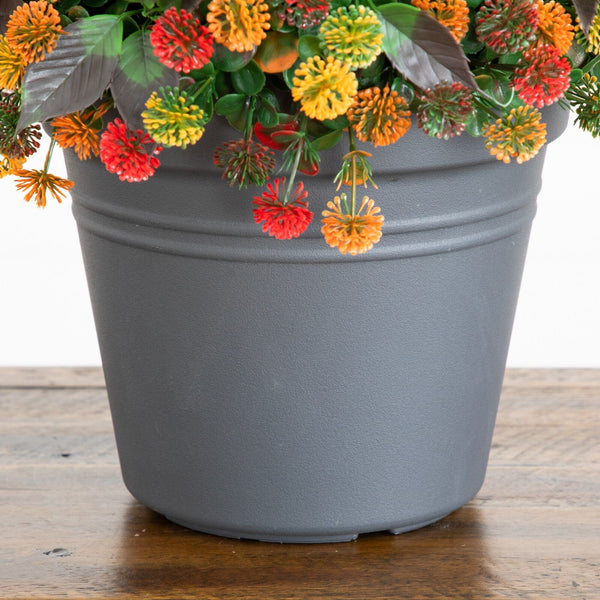 16” UV Resistant Autumn Artificial Mixed Fall Mum Plant in Pot (Indoor/Outdoor)