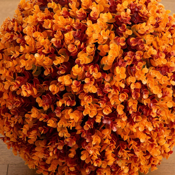 17” UV Resistant Autumn Artificial Eucalyptus Fall Ball (Indoor/Outdoor)