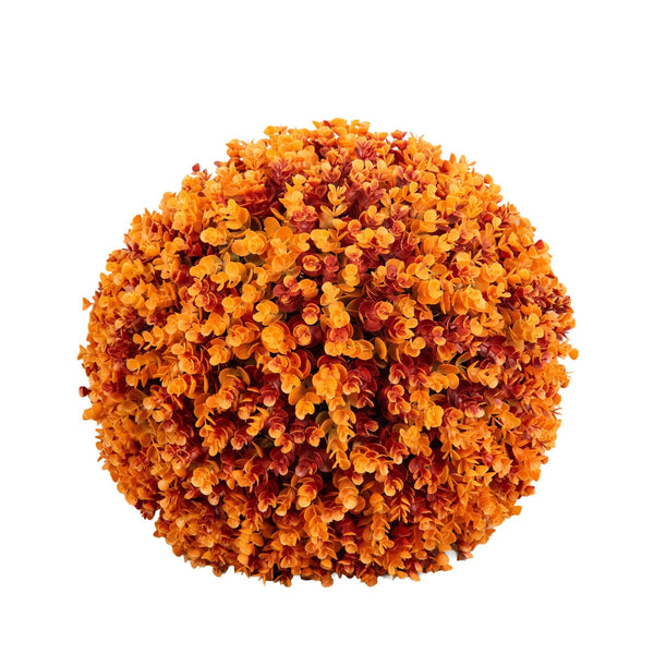 17” UV Resistant Autumn Artificial Eucalyptus Fall Ball (Indoor/Outdoor)