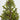 18” Artificial Christmas Tree with Pinecones in Metal Tin Planter