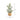 18” Artificial Flocked Fir Christmas Tree in Woven Basket