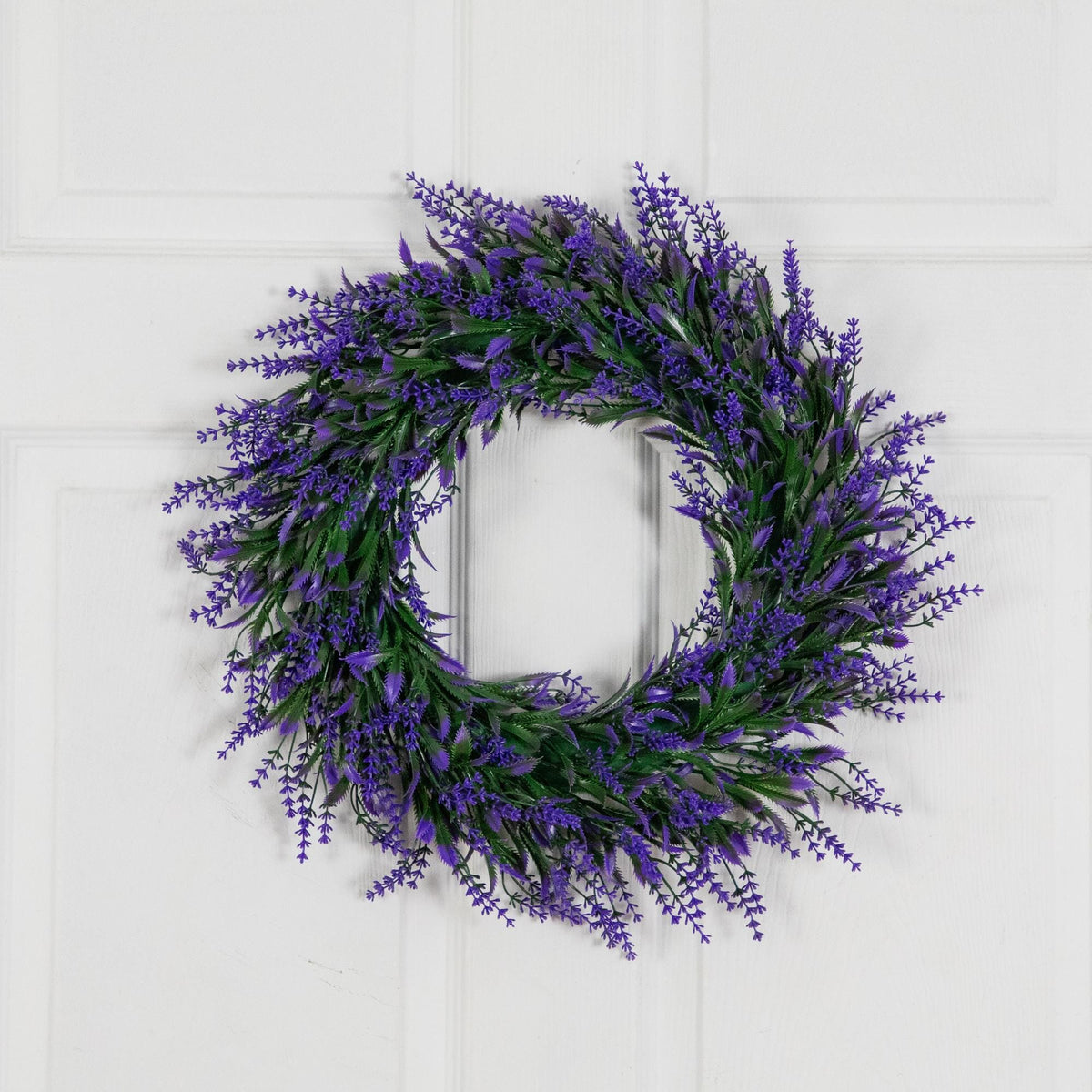 18” Artificial Lavender Wreath - Set of 2