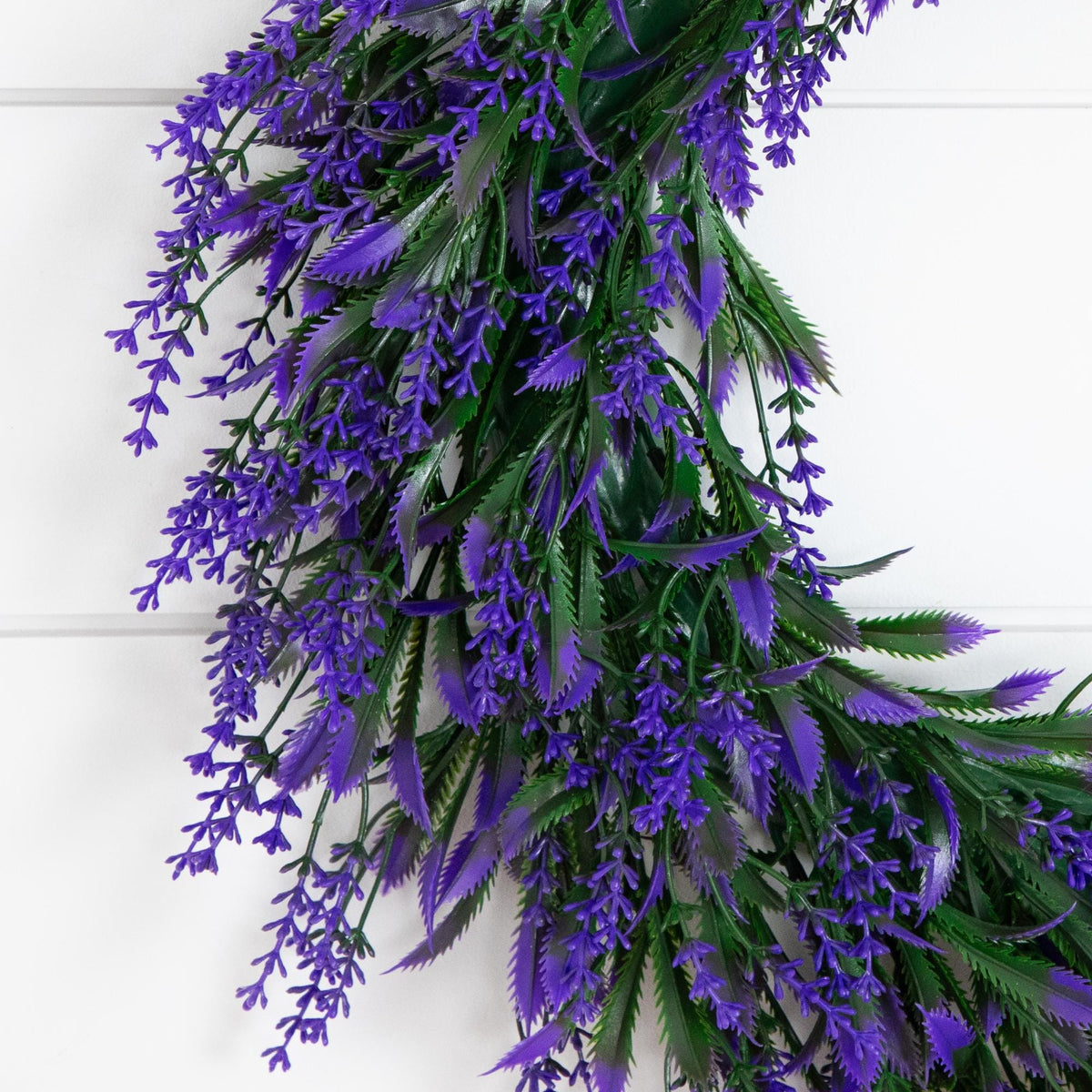 18” Artificial Lavender Wreath - Set of 2