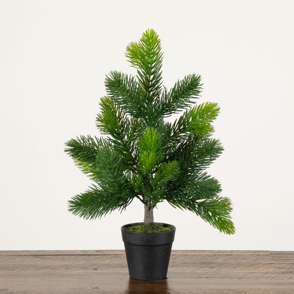 18” Artificial Real Touch Spruce Pine Christmas Tree