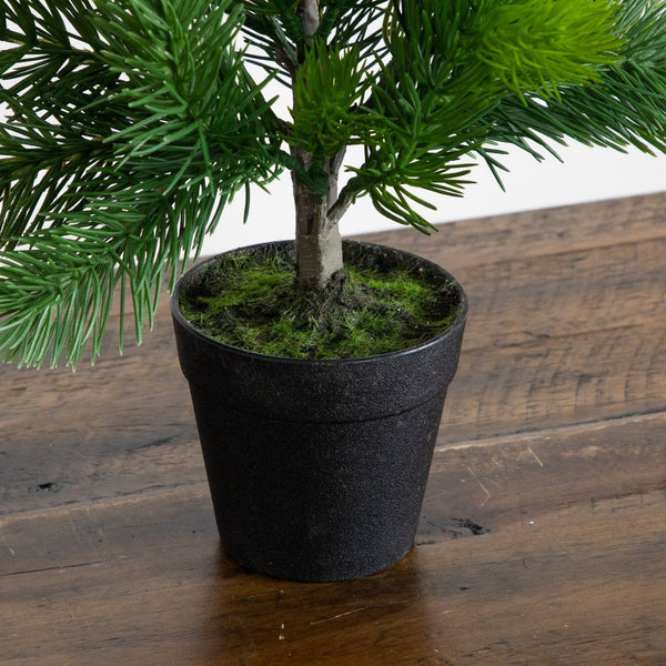 18” Artificial Real Touch Spruce Pine Christmas Tree