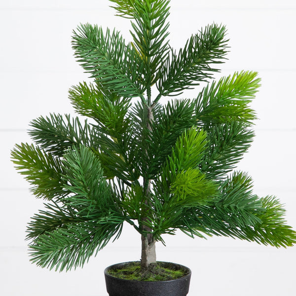 18” Artificial Real Touch Spruce Pine Christmas Tree