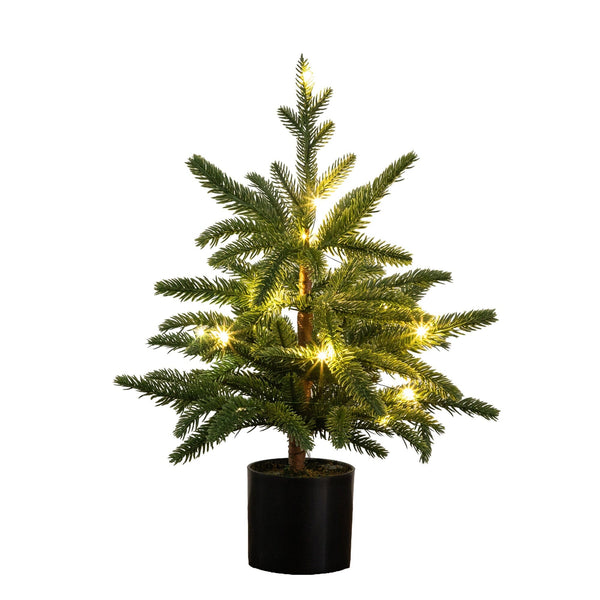 18” Pre-Lit Artificial Christmas Tree with 12 LED Lights