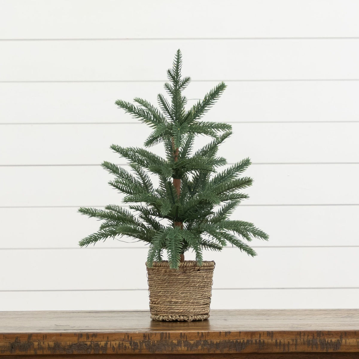 18” Pre-Lit Artificial Christmas Tree with 15 LED Lights