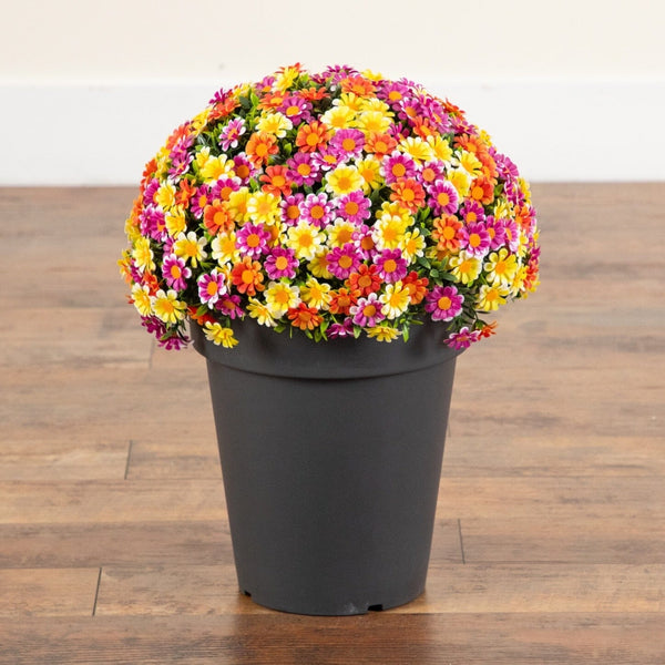 18” UV Resistant Artificial Mixed Daisy Plant (Indoor/Outdoor)