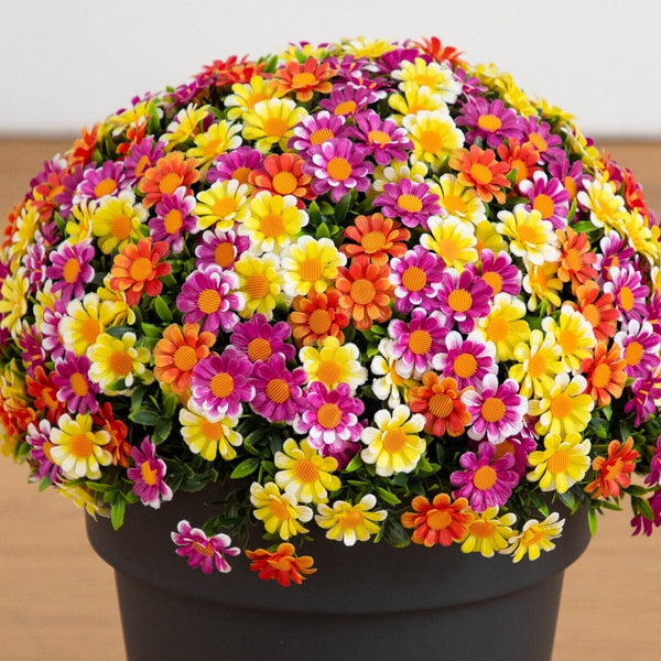 18” UV Resistant Artificial Mixed Daisy Plant (Indoor/Outdoor)