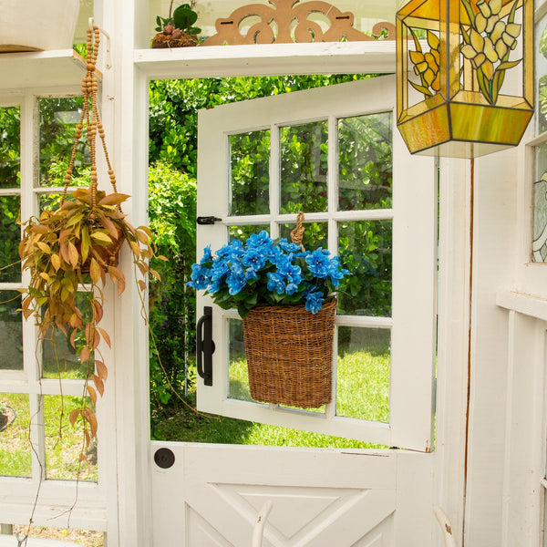 19" UV Resistant Artificial Azalea Bush (Indoor/Outdoor) - Set of 3