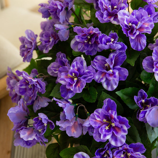 19" UV Resistant Artificial Azalea Bush (Indoor/Outdoor) - Set of 3