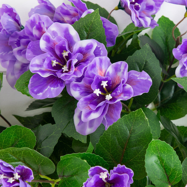 19" UV Resistant Artificial Azalea Bush (Indoor/Outdoor) - Set of 3