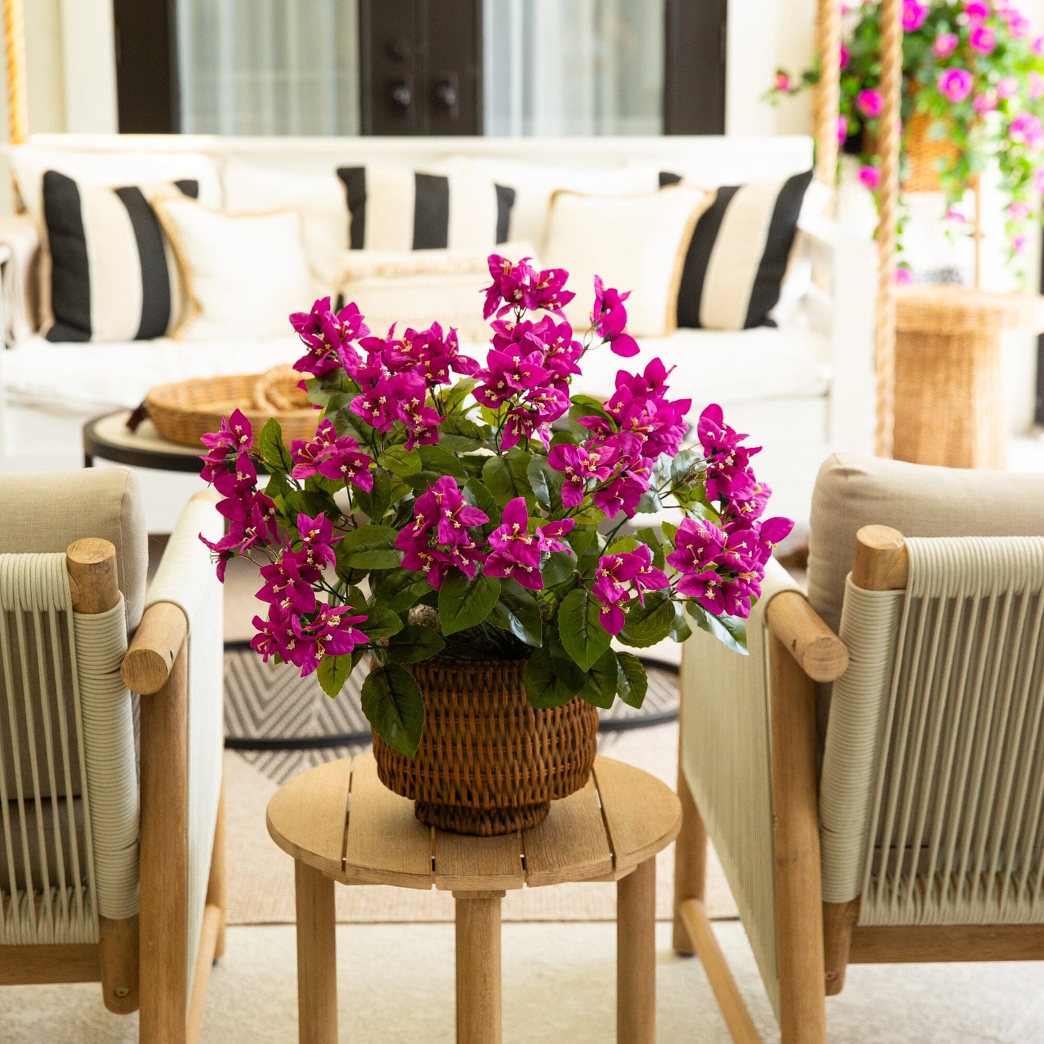 Nearly Natural Bougainvillea Artificial Hanging Basket in the Artificial Plants & Flowers Nearly Natural Bougainvillea Artificial Hanging Basket in the Artificial Plants & Flowers