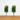 19” UV Resistant Artificial Christmas Pine with Stake (Indoor/Outdoor) - Set of 2