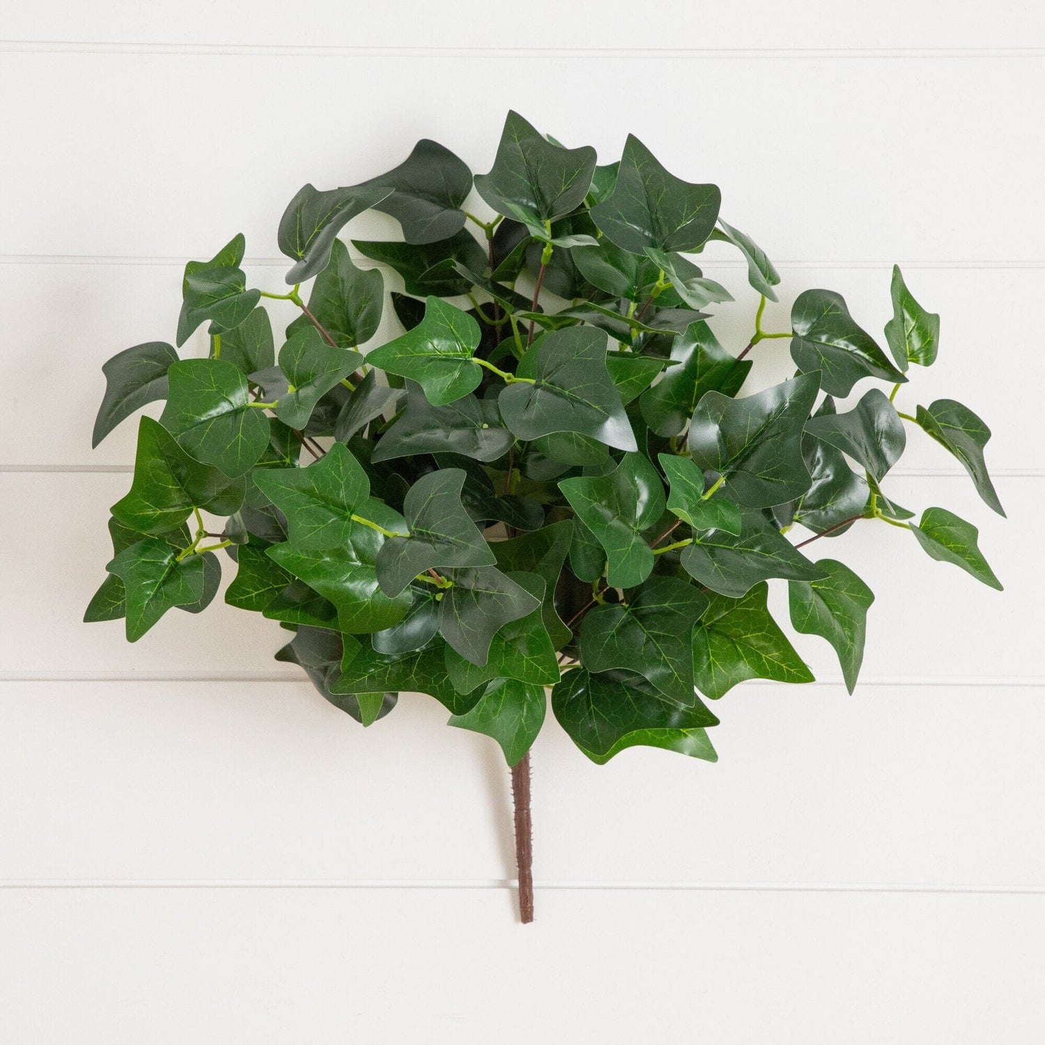 19" UV Resistant Artificial Puff Ivy Bush (Indoor/Outdoor) - Set of 3