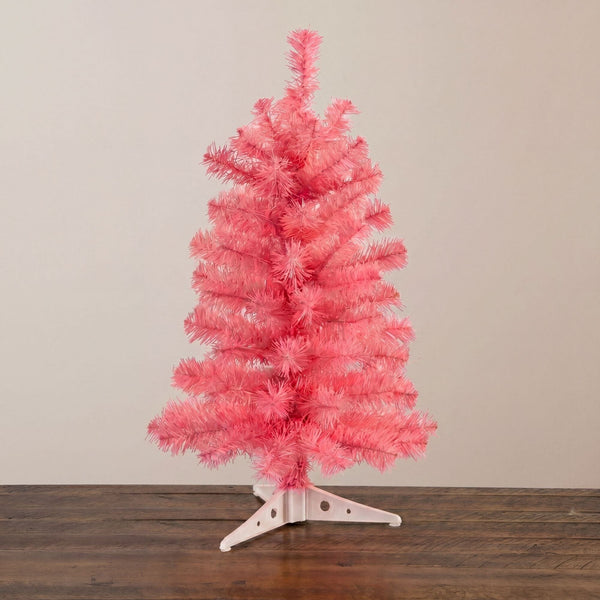 2’ Artificial Pink Christmas Tree