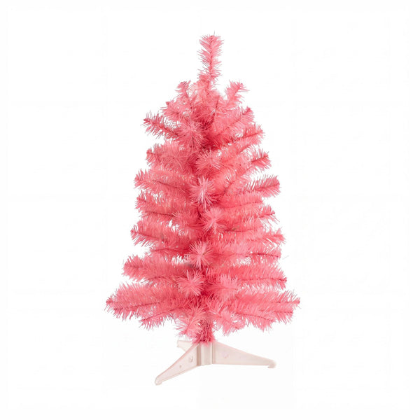 2’ Artificial Pink Christmas Tree