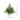 2' Artificial Real Touch Christmas Pine in White Decorative Planter