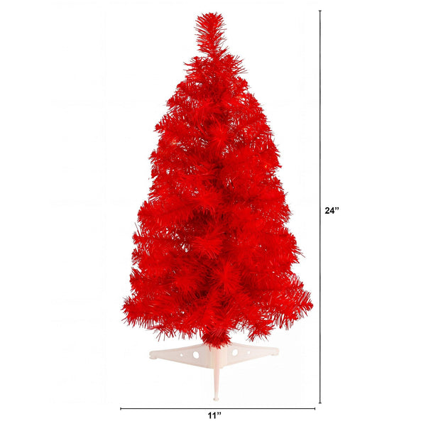 2’ Artificial Red Christmas